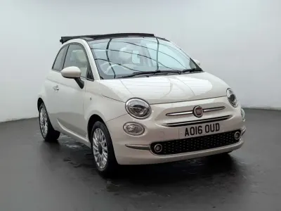 Begagnad Fiat 500C Lounge 2016 Vit Cab