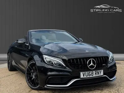 Used Mercedes C63 AMG Premium 476 HP (350 kW) 2018 Black Cabriolet