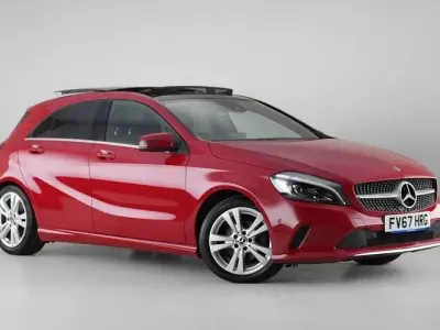 Used Mercedes A200 Premium Plus 156 HP (114 kW) 2017 Red Hatchback