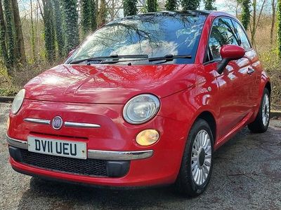 Red Used 2011 Fiat 500 Lounge Hatchback | £2,895 (Fair price)