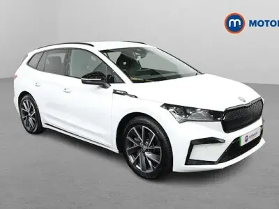 Used Skoda Enyaq iV SportlinePlus 210 kW (286 HP) 2024 White SUV
