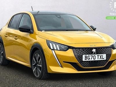Used Peugeot 208 GT-line 102 HP (75 kW) 2020 Yellow Hatchback