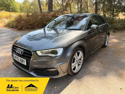 Used Audi A3 S-Line 150 HP (110 kW) 2015 Grey Hatchback