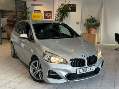 Used BMW 220 Active Tourer M Sport 187 HP (137 kW) 2018 Silver MPV