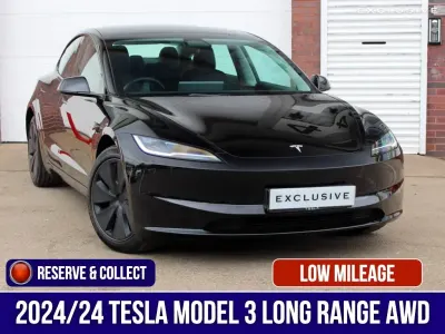 Used Tesla Model 3 Long Range AWD 366 kW (498 HP) 2024 Black Sedan