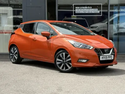 Used Nissan Micra Tekna 90 HP (66 kW) 2019 Orange Hatchback