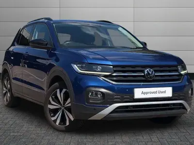 Used VW T-Cross Black Edition 95 HP (69 kW) 2023 Blue SUV