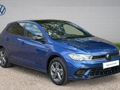 Ny VW Polo R-line 95 HK (69 kW) 2025 Blå Halvkombi