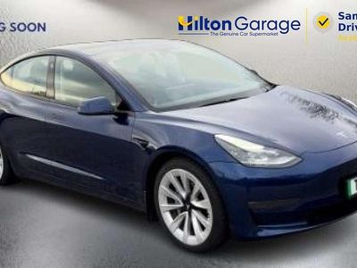 Used Tesla Model 3 Long Range AWD 366 kW (498 HP) 2021 Blue Sedan