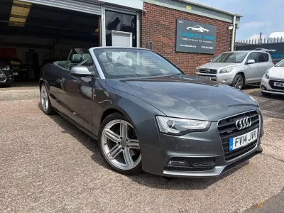 Used Audi A5 Cabriolet S-Line 245 HP (180 kW) 2014 Grey Cabriolet