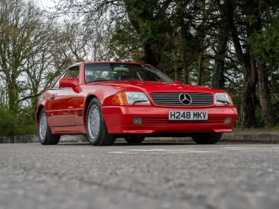Used Mercedes SL500 1991 Red Cabriolet