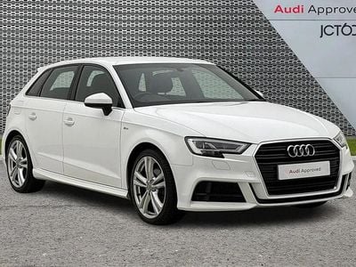 Used Audi A3 S-Line 150 HP (110 kW) 2019 White Sedan