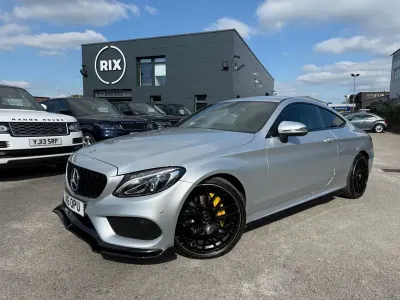 Begagnad Mercedes C220 AMG line 170 HK (125 kW) 2016 Silver Sportkupé