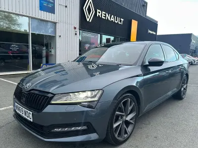 Used Skoda Superb SportlinePlus 150 HP (110 kW) 2019 Grey Hatchback