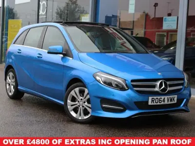 Used Mercedes B180 Premium Plus 122 HP (89 kW) 2015 Blue Hatchback