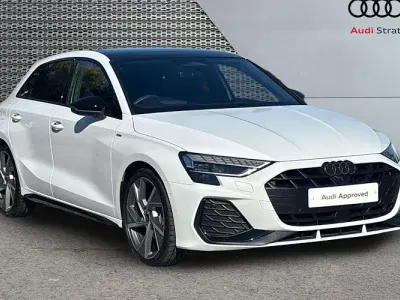 Used Audi A3 Sportback Black Edition 150 HP (110 kW) 2025 White Hatchback