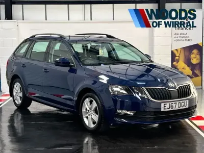 Begagnad Skoda Octavia SE 150 HK (110 kW) 2017 Blå Kombi