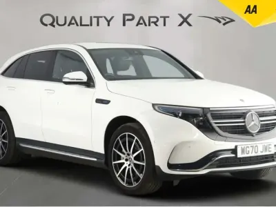 Used Mercedes EQC400 AMG line 300 kW (408 HP) 2020 White SUV