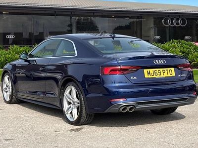 Used Audi A5 S-Line 190 HP (139 kW) 2019 Blue Coupe