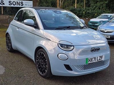 Used Fiat 500e La Prima 86 kW (118 HP) 2021 Blue Cabriolet