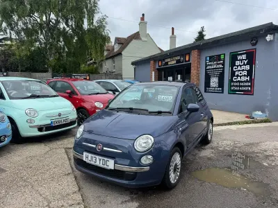 Used Fiat 500 Lounge 69 HP (50 kW) 2013 Blue Hatchback