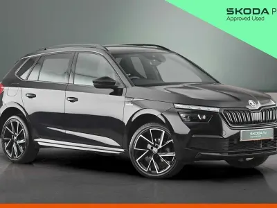 Käytetty Skoda Kamiq Monte Carlo 110 HP (80 kW) 2022 Musta Katumaasturi