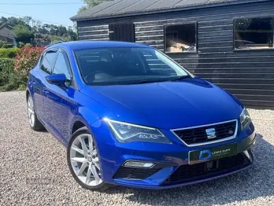 Used Seat Leon FR Sport 150 HP (110 kW) 2019 Blue Hatchback