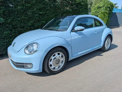 Used VW Beetle Design 105 HP (77 kW) 2015 Blue Hatchback
