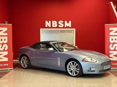 Used Jaguar XKR Supercharged 420 HP (308 kW) 2008 Blue Cabriolet