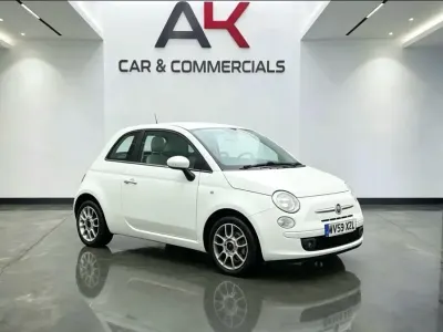 Used Fiat 500 Sport 69 HP (50 kW) 2009 White Cabriolet