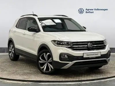 Used VW T-Cross Black Edition 110 HP (80 kW) 2023 White SUV