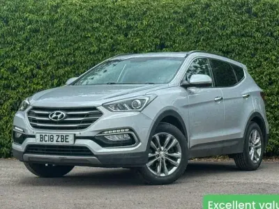Usado Hyundai Santa Fe Premium 200 CV (147 kW) 2018 Plateado SUV