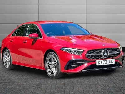 Used Mercedes A250 AMG Line Premium 218 HP (160 kW) 2023 Patagonia red Sedan