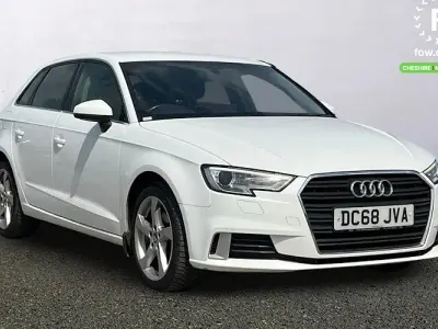 Used Audi A3 Sportback Sport 150 HP (110 kW) 2018 White Hatchback