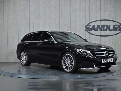 Used Mercedes C220 AMG Line Premium 170 HP (125 kW) 2016 Black Estate