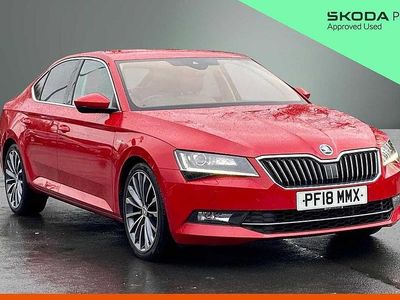 Used Skoda Superb 206 HP (151 kW) 2018 Velvet red metallic Hatchback