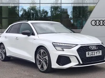 Used Audi A3 Sportback Black Edition 2023 White Hatchback