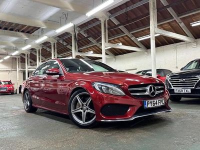 Red Used 2014 Mercedes C250 AMG Line Premium Sedan | £12,994 (Fair price)
