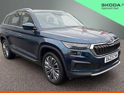 Used Skoda Kodiaq SE L Executive 147 HP (108 kW) 2023 Petrol blue metallic SUV