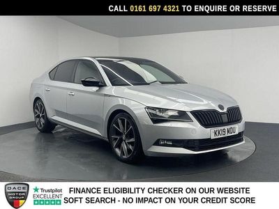 Used Skoda Superb SportLine 150 HP (110 kW) 2019 Silver Hatchback