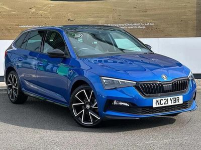 Used Skoda Scala Monte Carlo 108 HP (79 kW) 2021 Blue Hatchback