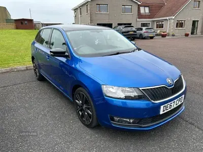 Used Skoda Rapid Sport 110 HP (80 kW) 2018 Blue Hatchback