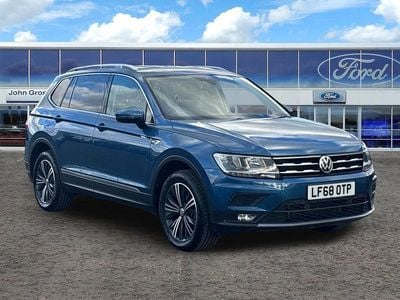 Blue Used 2018 VW Tiguan Allspace SE SUV | £18,795 (Fair price)