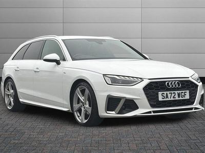 Used Audi A4 S-Line 204 HP (150 kW) 2022 Ibis white Estate