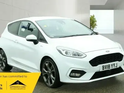 Used Ford Fiesta ST-Line 125 HP (91 kW) 2018 White Hatchback