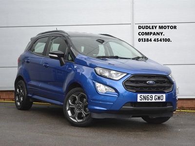 Lightning blue Used 2019 Ford Ecosport ST-Line SUV | £10,795 (Fair price)