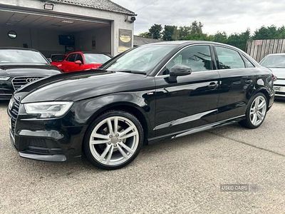 Black Used 2017 Audi A3 S-Line Sedan | £12,995 (Fair price)