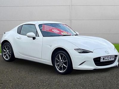 White Used 2023 Mazda MX5 Exclusive-Line Cabriolet | £22,495 (A bit pricey)