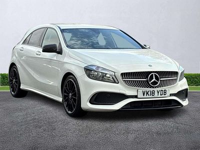 Used Mercedes A200 AMG line 156 HP (114 kW) 2018 White Hatchback