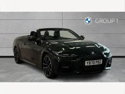 Used BMW 420 M Sport 184 HP (135 kW) 2021 Sanremo green metallic Cabriolet